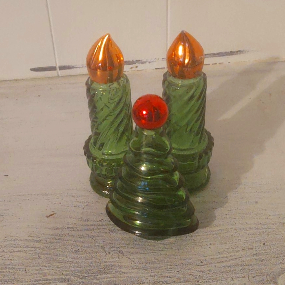 Vtg christmas bottles